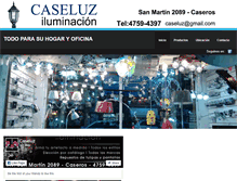 Tablet Screenshot of caseluz.com.ar